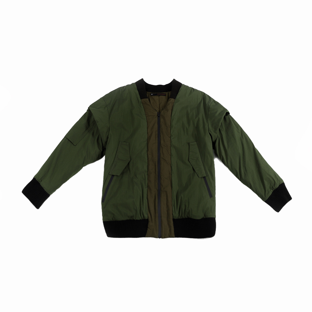 棒球防潑水外套 (軍綠)