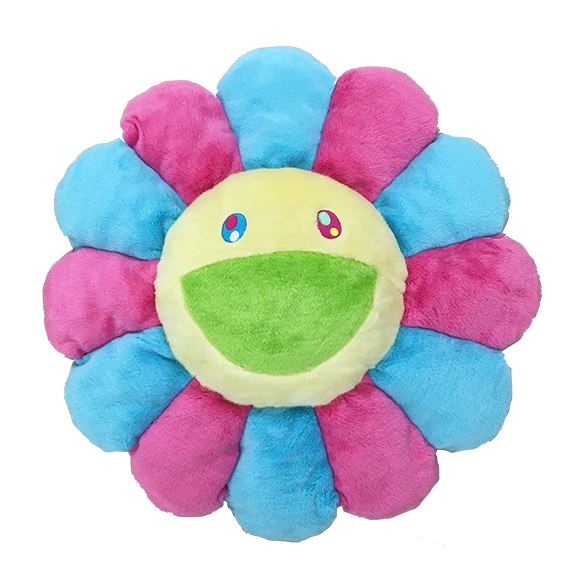 100cm Φ Flower Cushion / Pink x Blue