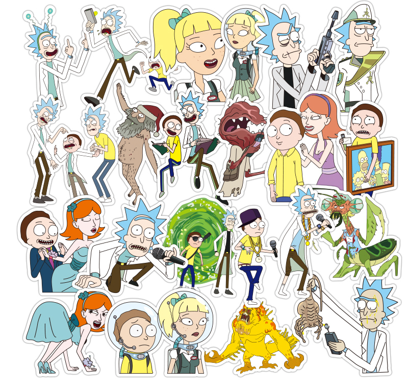 Rick and Morty 瑞克和莫蒂 Sticker Pack 防水貼紙100入組合包