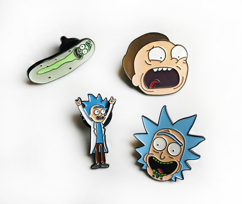 Rick and Morty - Pin Pack 胸針別針四入組合包 / 瑞克和莫蒂