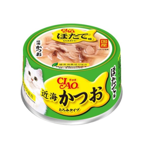 CIAO近海貓罐-93鰹魚+干貝80g (A-93)
