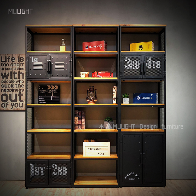 LOFT重工業實木鐵藝置物櫃|可訂製