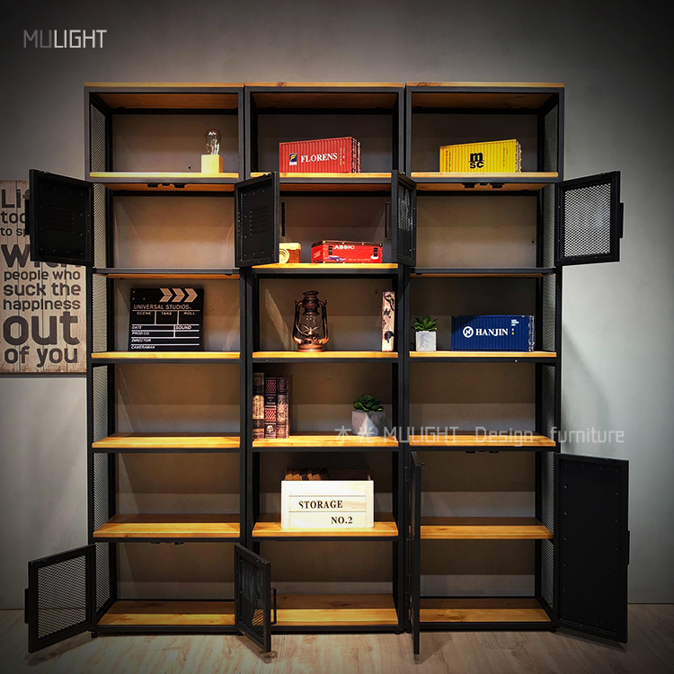 LOFT重工業實木鐵藝置物櫃|可訂製