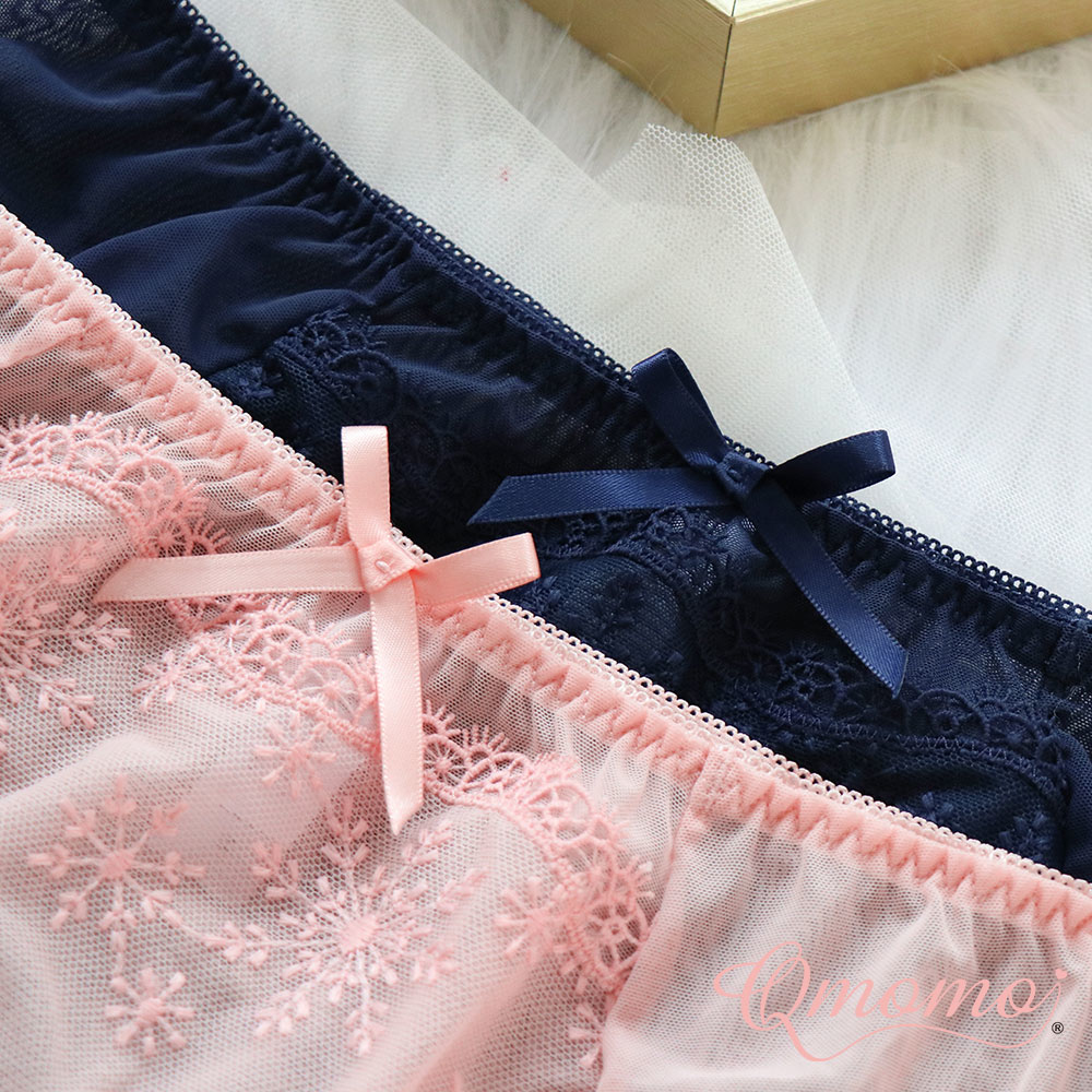 Qmomo 【Sweet Tipsy】 Mesh Pantie (4-Colors)