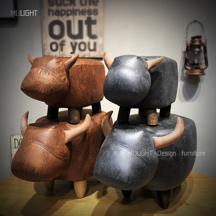 超可愛牛牛造型矮凳