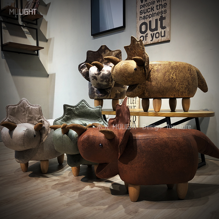 超殘忍恐龍造型矮凳