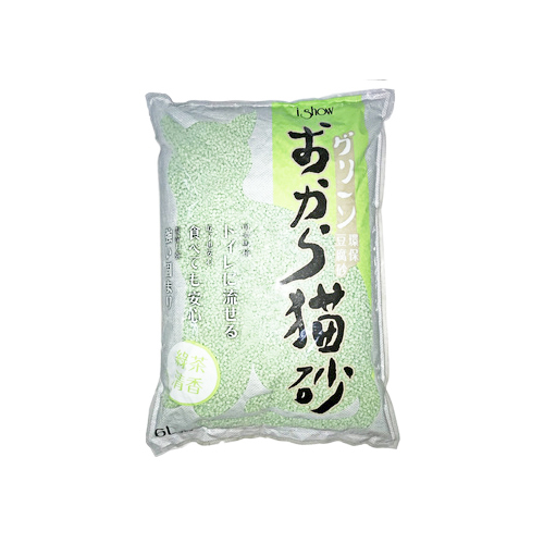 iShow綠茶清香環保除臭豆腐砂6L