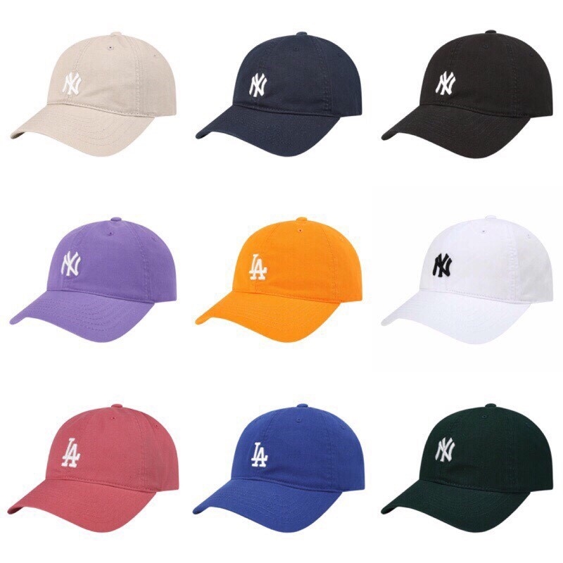 【 Your Luxury】 現貨+預購 MLB 紐約洋基NY水洗 軟布 紫 粉 黃 深藍 橘 墨綠 可調帽 棒球帽 老帽 兒童棒球帽