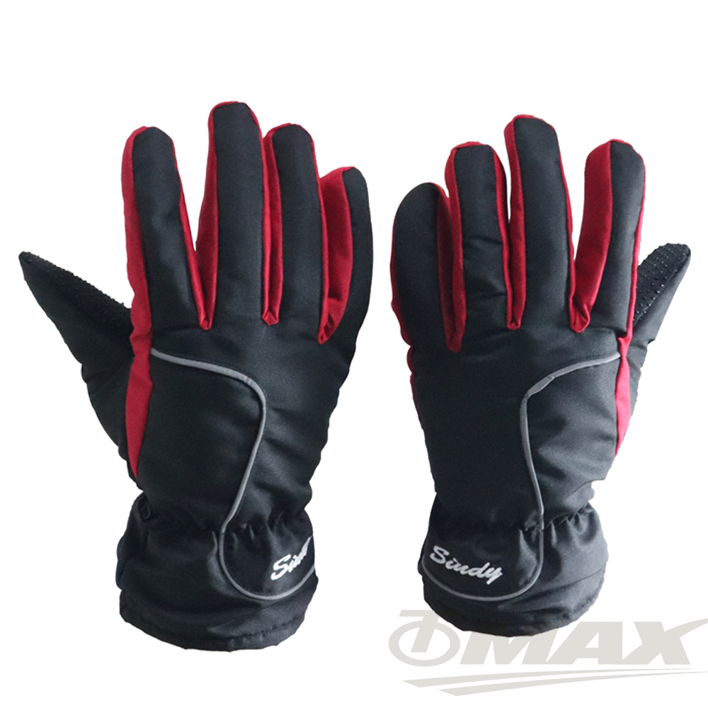 OMAX防風防水止滑手套-男款-黑紅色 破盤下殺 OMAX歐妹思購物網