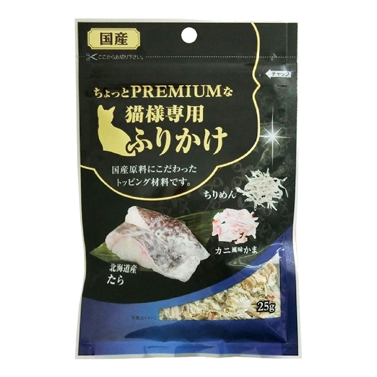 藤澤 貓咪三味(鱈魚片+蟹肉絲+吻仔魚)25g 貓零食