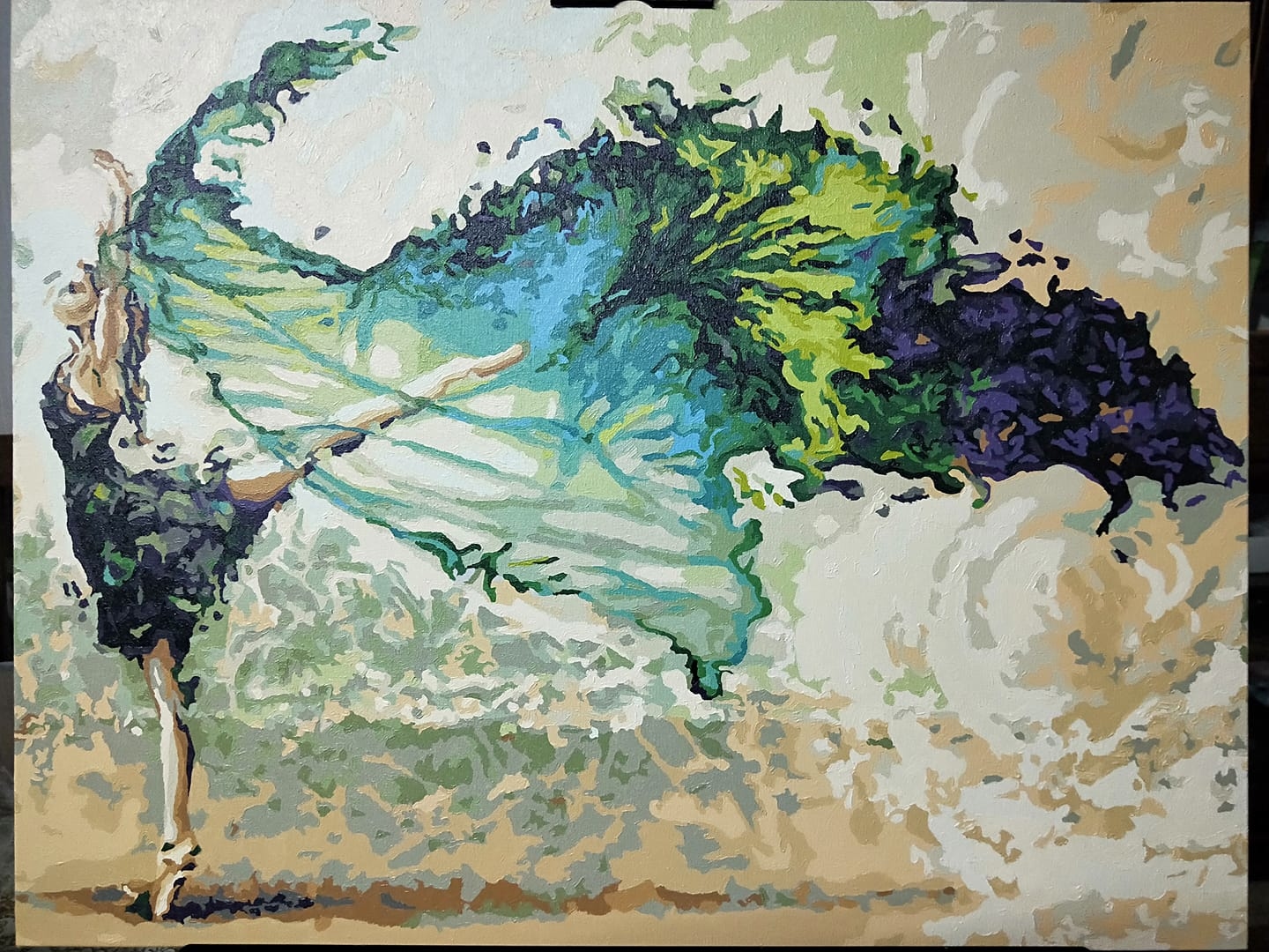 【50006】青墨飛舞 50*65cm