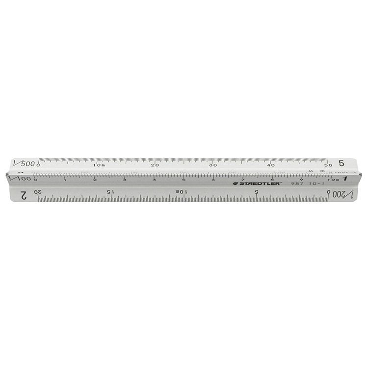 【STAEDTLER 施德樓】日本高精度合金比例尺10cm MS987 10-11