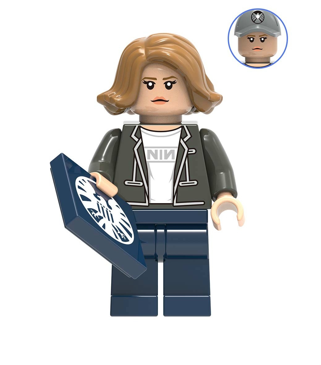 Carol Danvers Custom Marvel DC SuperHeroes Minifigures Minifigs Fit Lego X1010