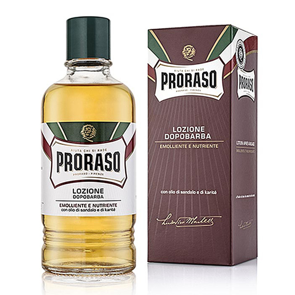 義大利 Proraso 鬍後水 400ml ( 紅- 滋潤檀香 )