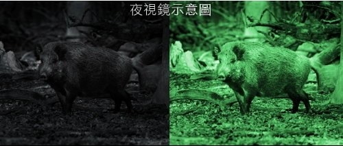 紅外線夜視鏡使用效果