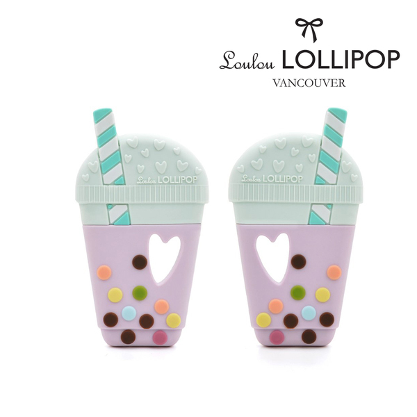 加拿大 Loulou lollipop 嬰幼兒珍珠奶茶固齒器
