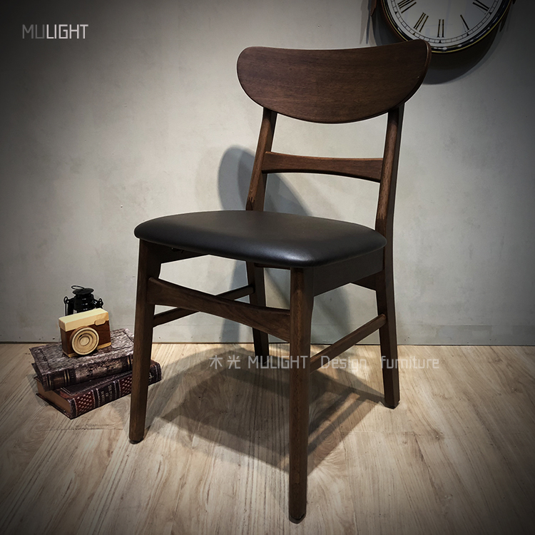 LOLA橡膠木皮餐椅