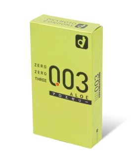 Okamoto岡本 0.03 蘆薈 (日本版) 10 片裝 乳膠安全套