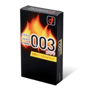 Okamoto岡本 0.03 熱感 (日本版) 10 片裝 乳膠安全套