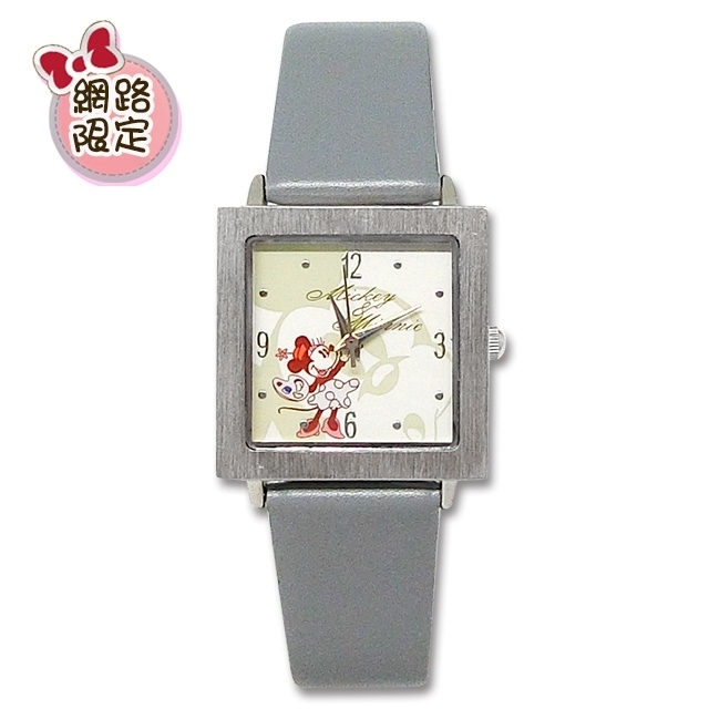 【迪士尼系列】80周年米奇米妮高質感皮錶 (共3色)