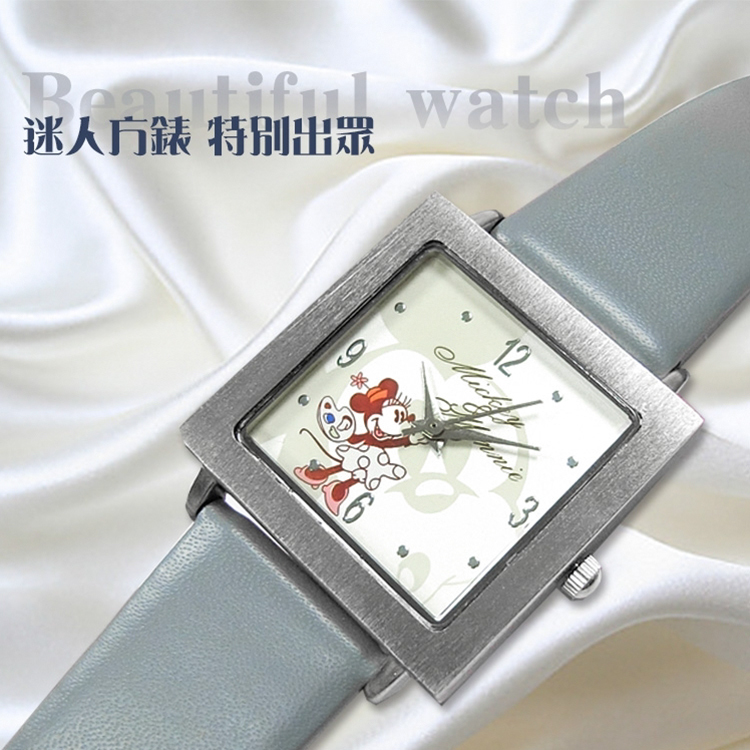 【迪士尼系列】80周年米奇米妮高質感皮錶 (共3色)