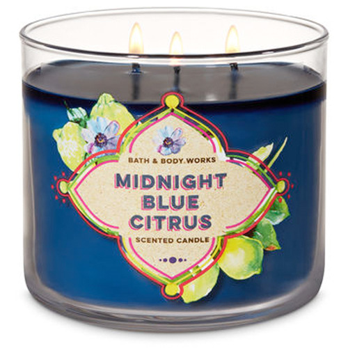 Midnight Blue Citrus 3Wick Candle