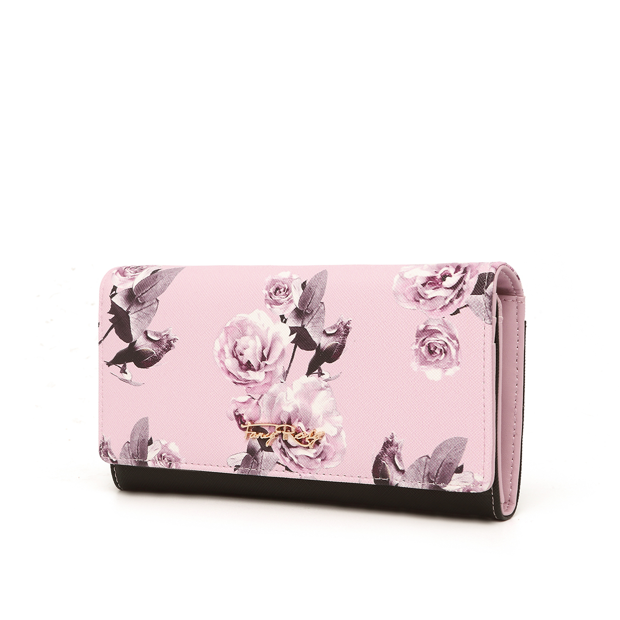 Fancy Romance Printed Long Fold Wallet