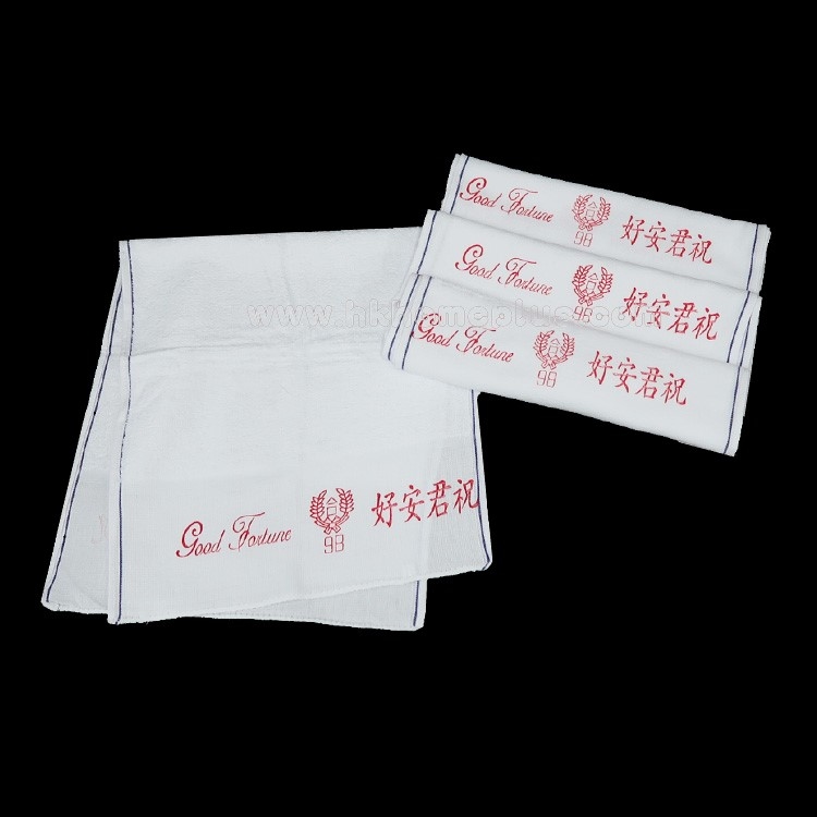 6條裝 祝君安好: 白色98合字面巾 4140002