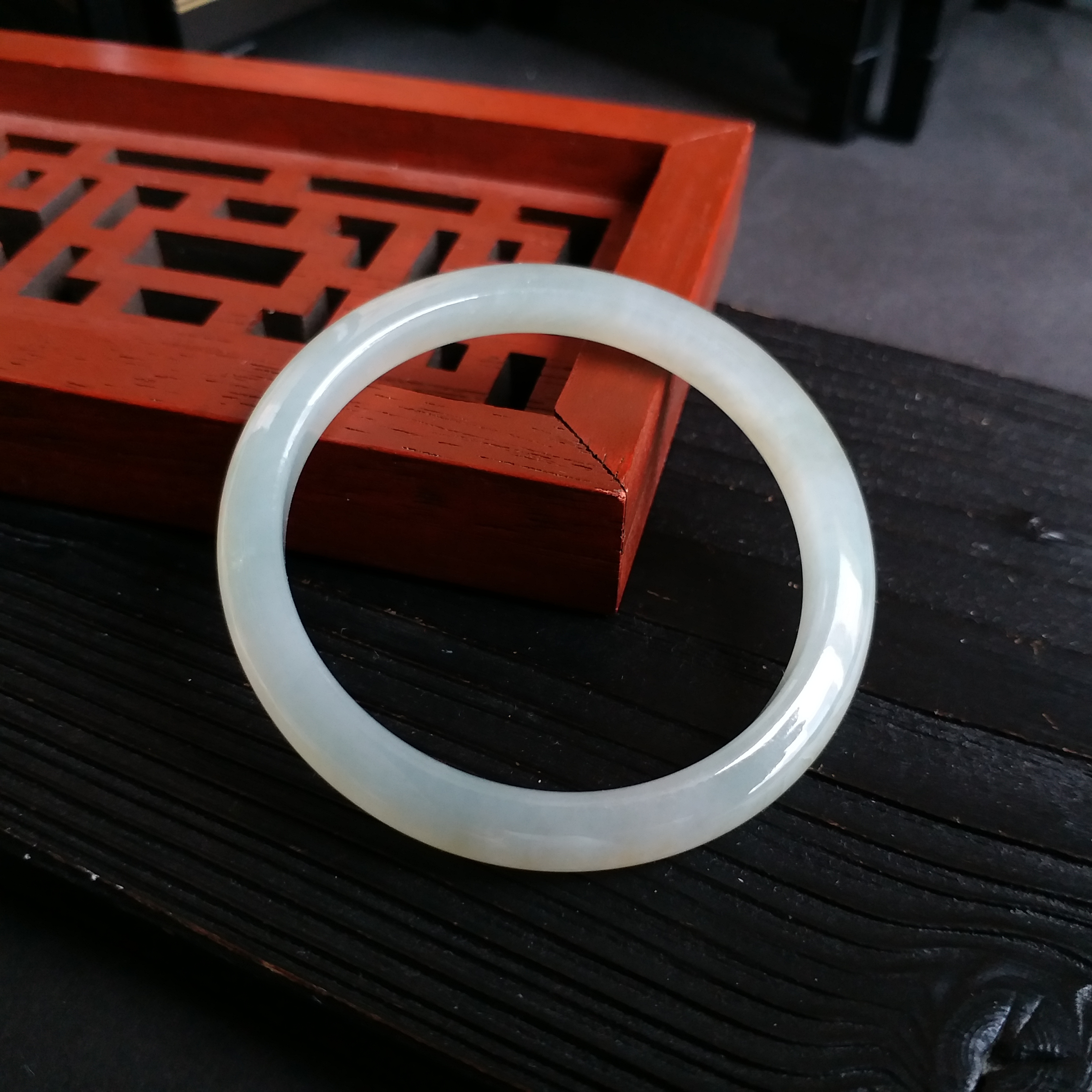 J1230 冰糯BB玉鐲 42.1mm