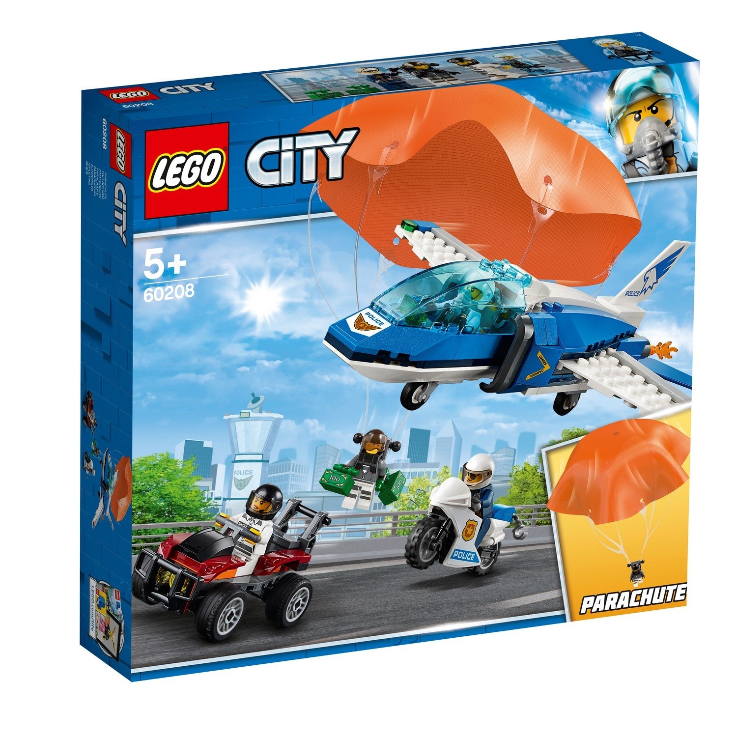 LEGO 60208 SKY POLICE PARACHUTE ARREST