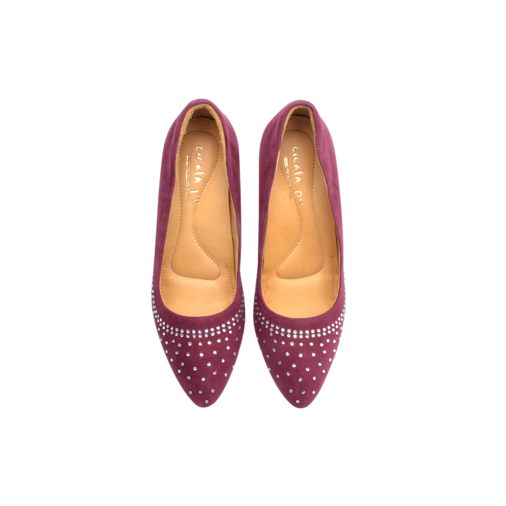 768 水鑽酒紅 高跟鞋