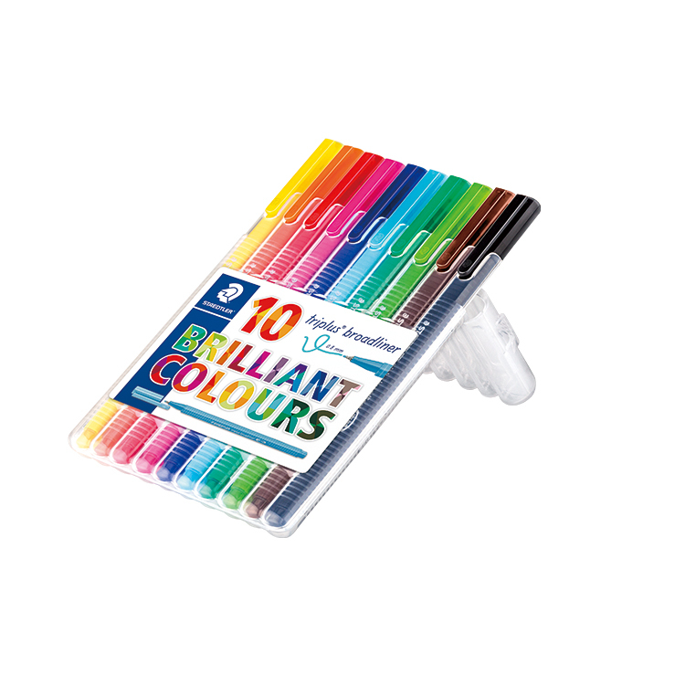 【STAEDTLER 施德樓】Triplus三角書寫10色組 MS338 SB10