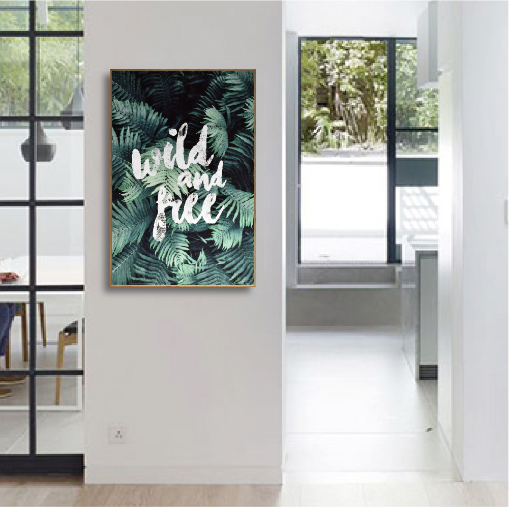 49折 - 北歐生活版畫有框畫40x60-自由叢林WA66