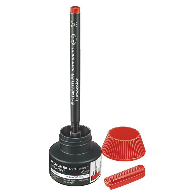 【STAEDTLER 施德樓】油性萬用投影筆補充液 MS487 17