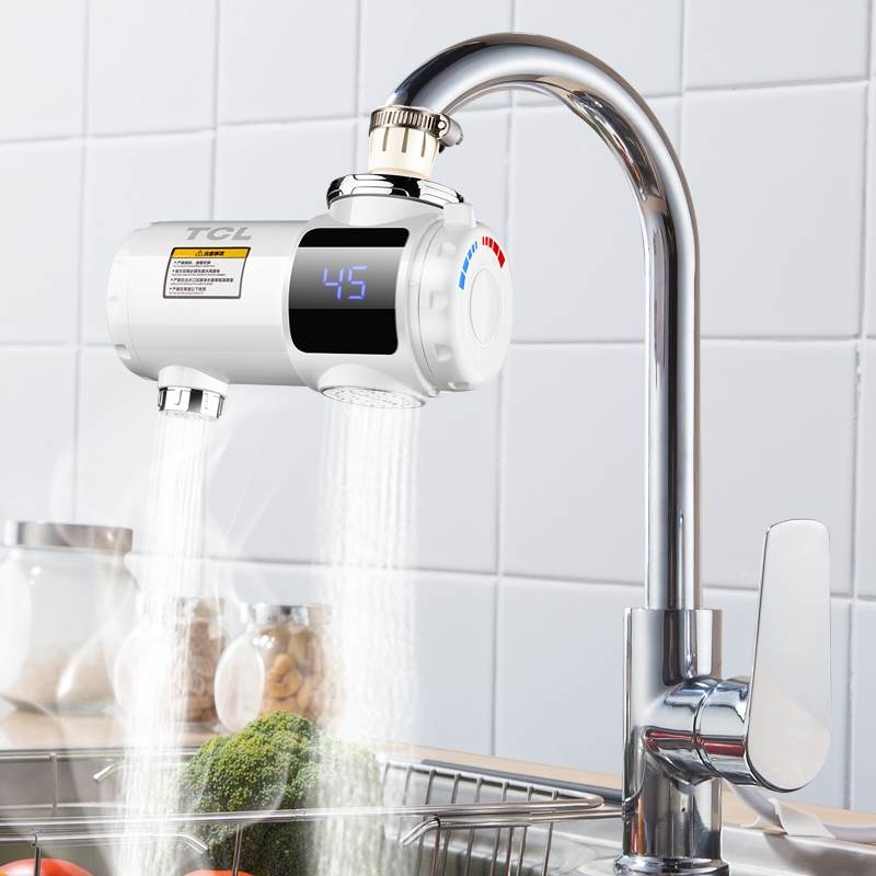 「熱水隨時隨用 方便到噴汁」自己識發熱既水龍頭