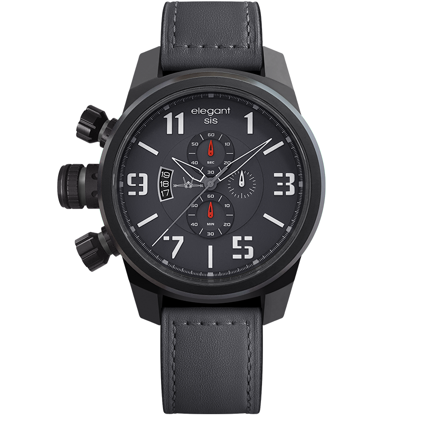 萬年鐘錶 - elegantsis 愛樂時 JF48個性是戴在手上的  JT48 三軍 / 空軍歀  ELJT48-OG04LC   錶徑48MM