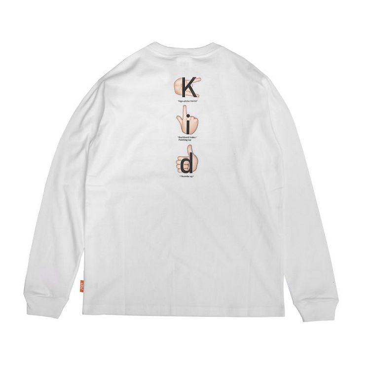 KID ® x emoji 手勢符號愛心長T