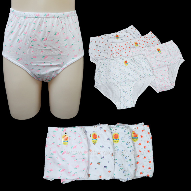 4條裝 安夢莉 - 高腰碎花內褲 (M-XXL碼)