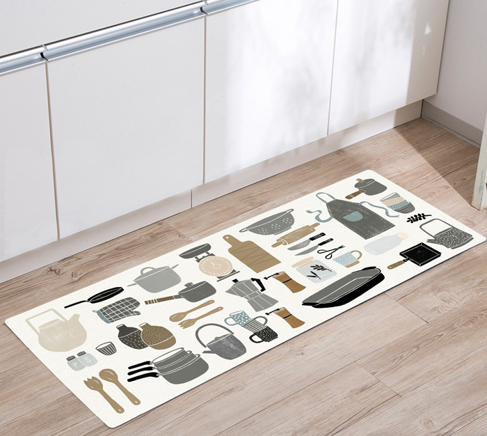 皮革防水防滑廚房踏墊(三種尺寸)_廚具