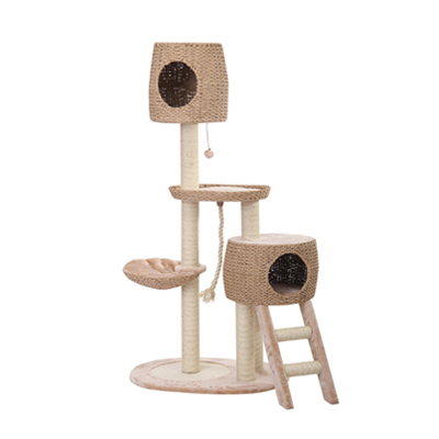 美國Petpals 紙繩編織多功能豪華跳台(原色) -5層 PP-0152A