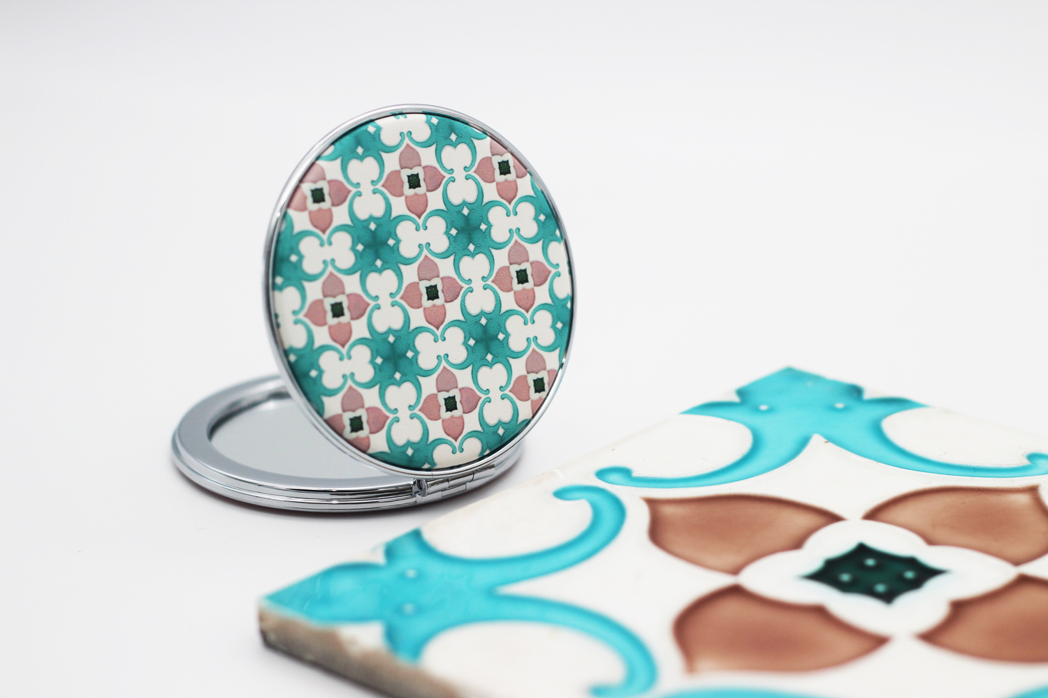 花磚小鏡子---花見幸運