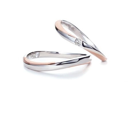 Twins Cupid - Love Rose 鉑金 (Pt900)/ 18K玫瑰金 結婚戒指