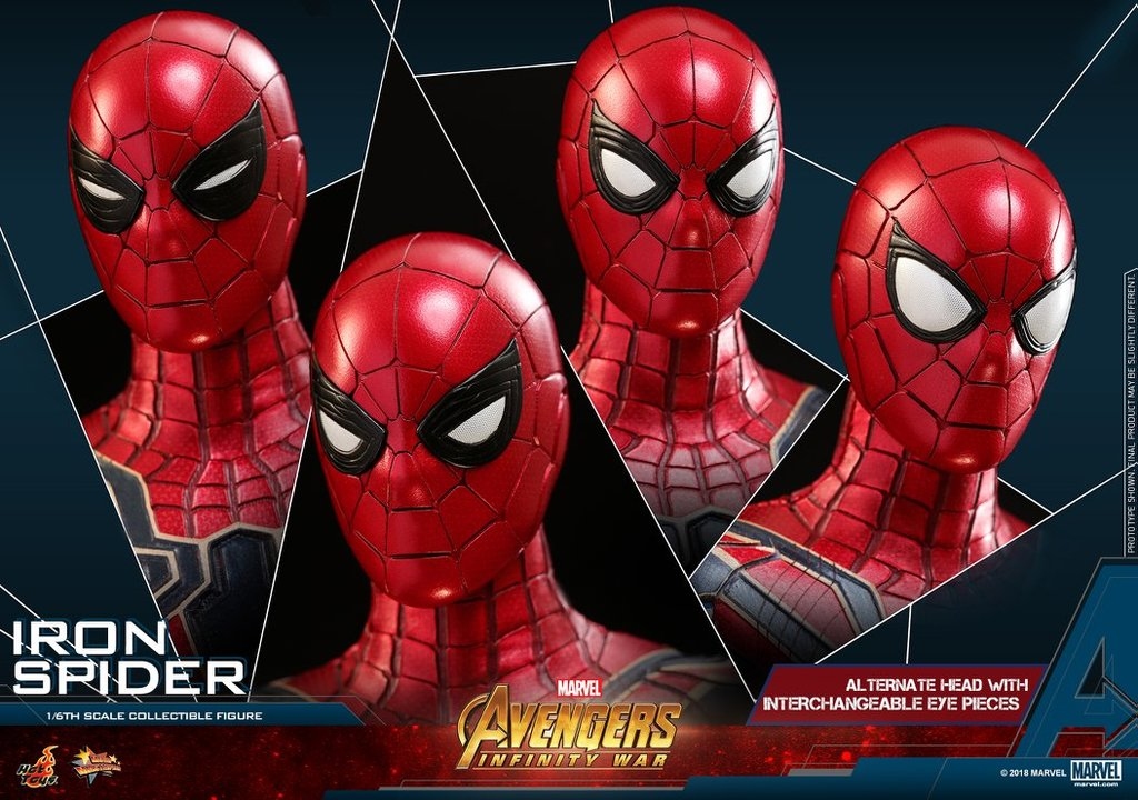 Hot Toys mms 482 Iron Spiderman 中古