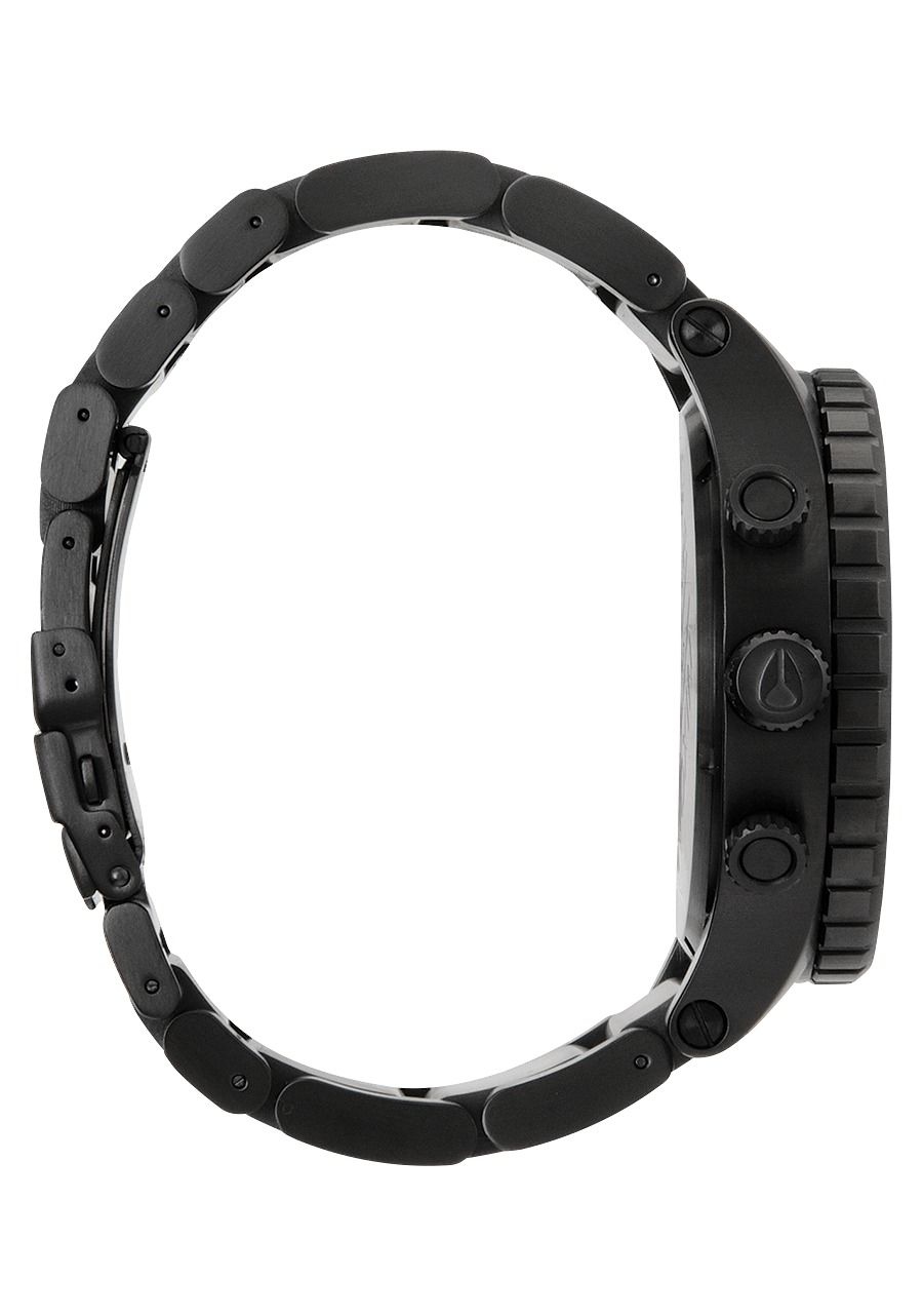 萬年鐘錶 - NIXON 尼克森 THE 51-30  CHRONO 計時碼表系列 300M防水  A083-001  全黑白字 錶徑51MM