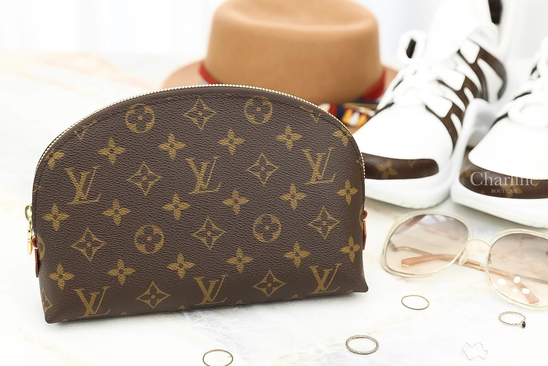 Louis Vuitton Cosmetic Pouch GM 咖啡色大型拉鍊化妝包