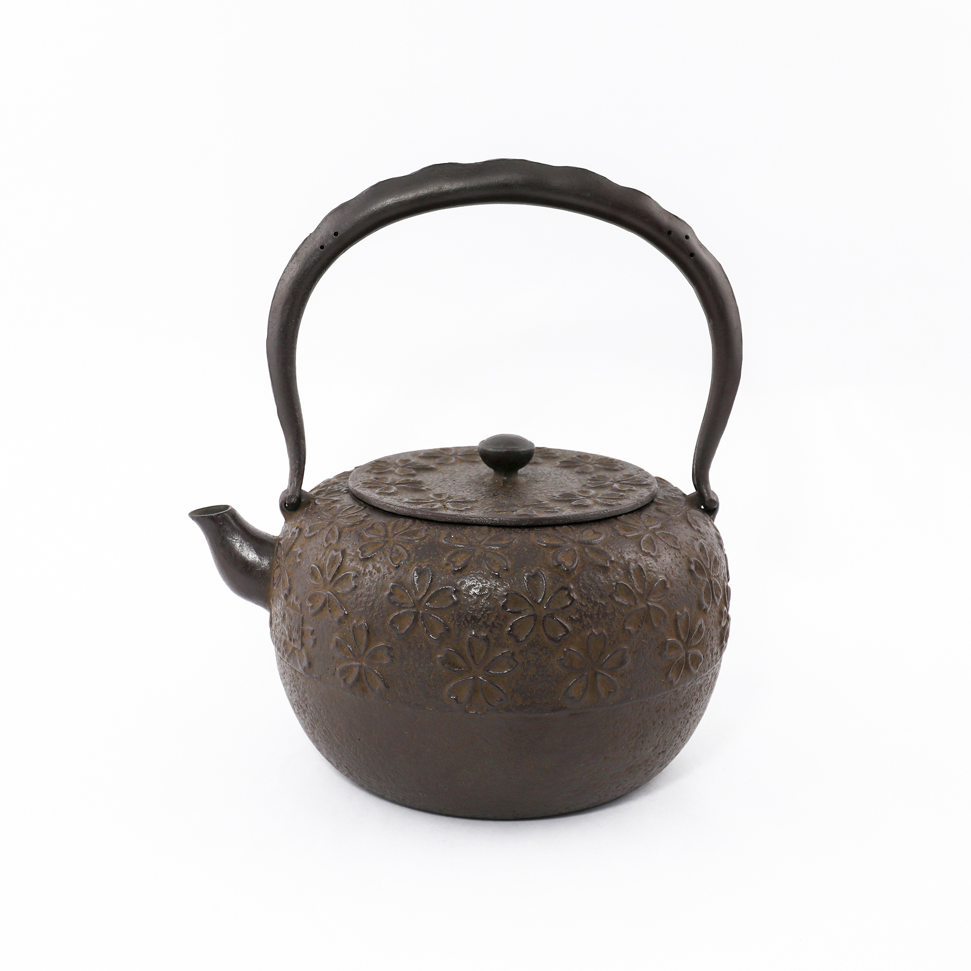 【佐藤勝久】廣口丸型 櫻 鐵壺1.5L