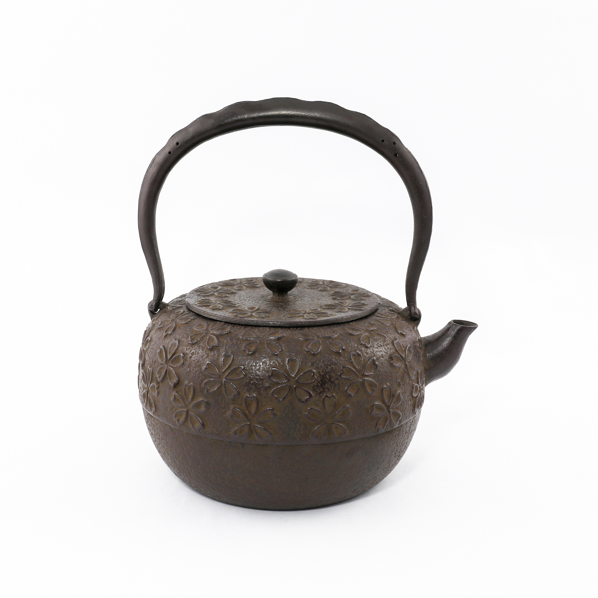 【佐藤勝久】廣口丸型 櫻 鐵壺1.5L