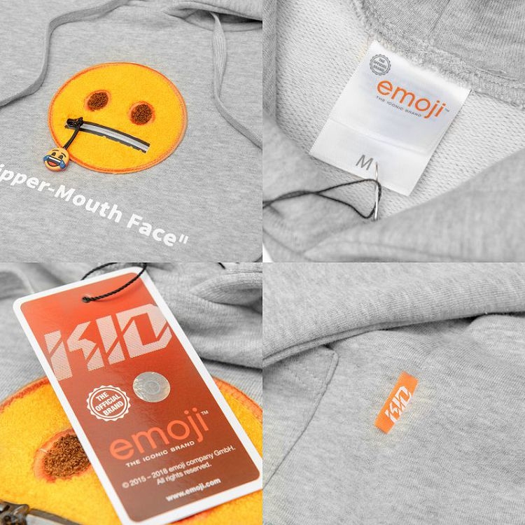 KID ® x emoji 表情符號聯名刺繡連帽T