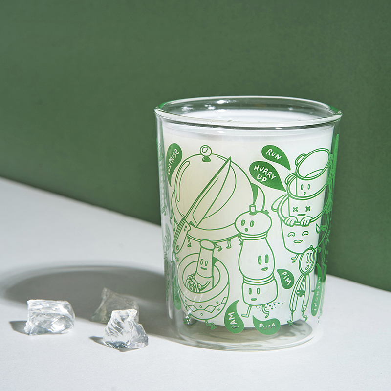 直線雙層杯
