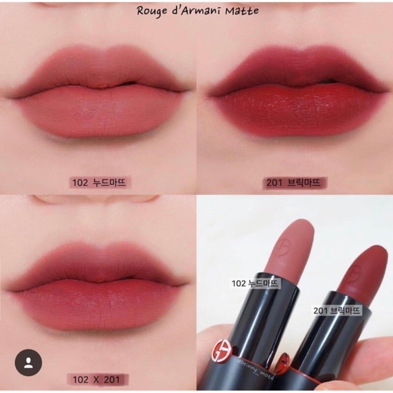 armani rouge matte 102